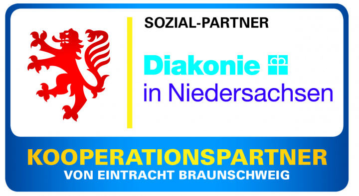 Flyer Kooperationspartner Eintracht Braunschweig und Diakonie in Niedersachsen